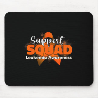Tapis De Souris Équipes de soutien ruban orange leucémie cancer