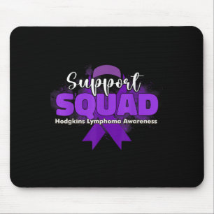 Tapis De Souris Équipes de soutien Rubans violets Lymphome de Hodg
