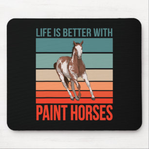 Tapis De Souris Équitation Équitation Cheval Équitation Vie Est Mi