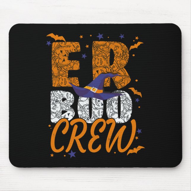 Tapis De Souris Er Boo Crew Halloween Er Tech Technicien D'Urgence (Devant)