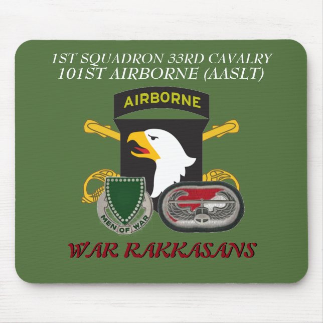 Tapis De Souris ęr Trente-troisième CAVALERIE 101ST ABN MOUSEPAD (Devant)