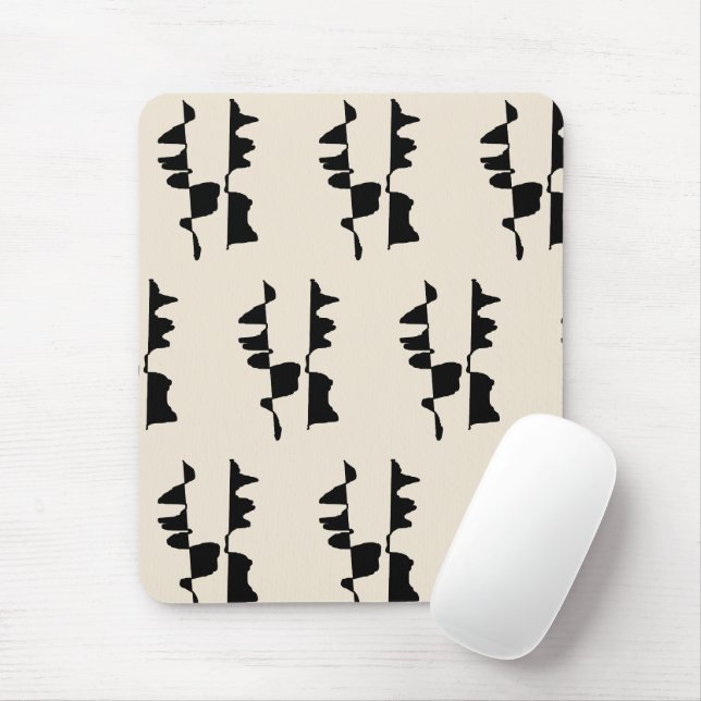 Tapis de Souris Ergonomique "Abstrait Dual Face" (Avec souris)