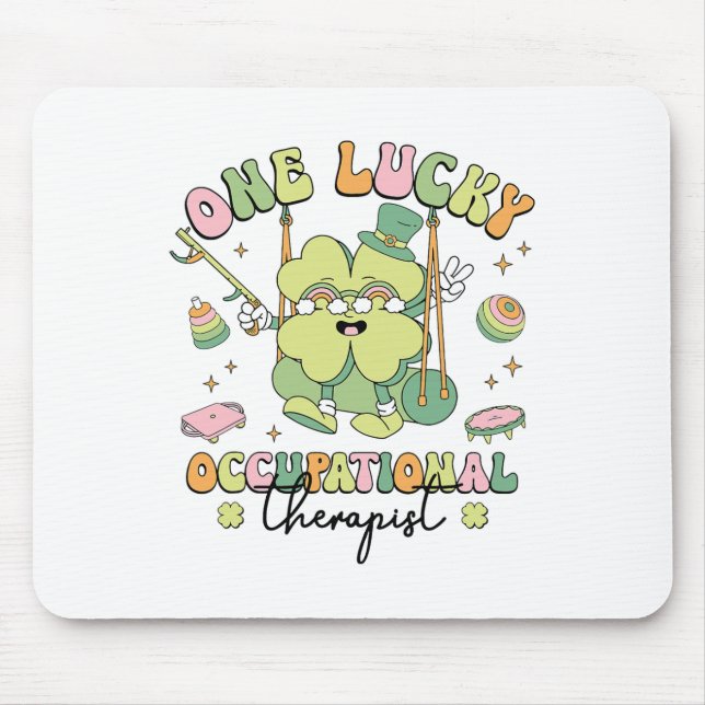 Tapis De Souris Ergothérapie Ot Fête De Saint-Patrick  (Devant)