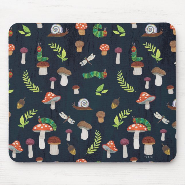 Tapis De Souris Eric Carle | Motif Bugs et Champignons (Devant)