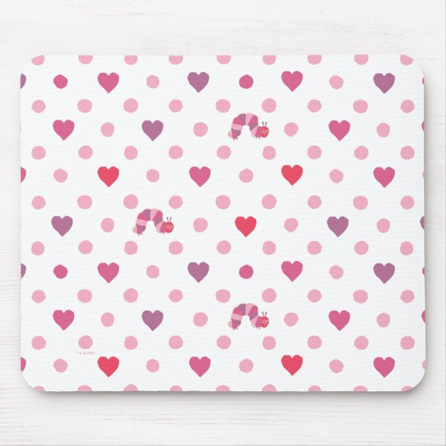 Tapis De Souris Eric Carle | Valentine Heart Polka Dot Motif (Devant)