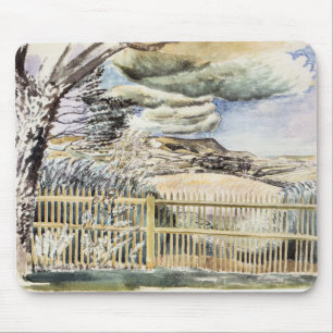 Tapis De Souris Eric Ravilious - Flamme, peinture d'art