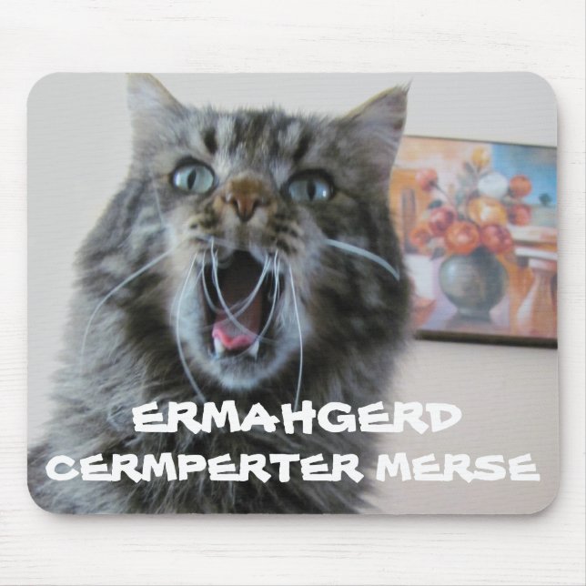 Tapis De Souris Ermahgerd cermperter merse cat mouse pad (Devant)