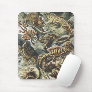 Tapis De Souris Ernst Haeckel Art Vintage Reptile Lézard Nature