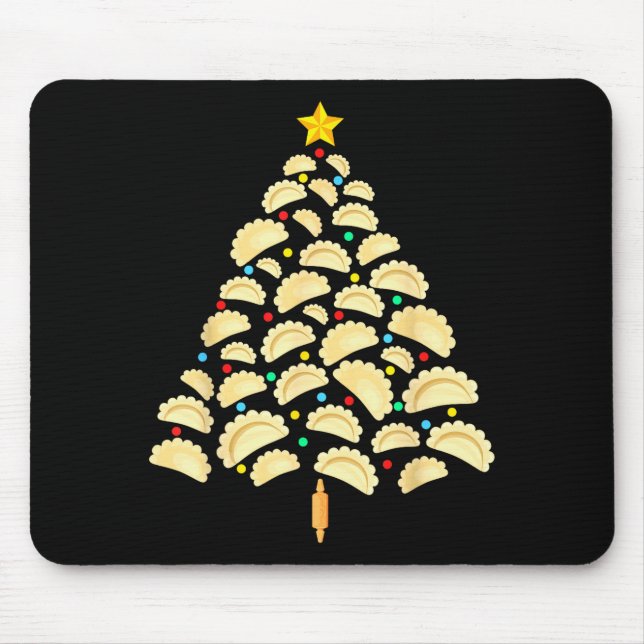 Tapis De Souris Erogi Tree Lish Christmas Food Funny Tee Men Women (Devant)