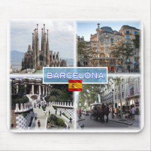 Tapis De Souris ES Barcelona - Sagrada Familia - Casa Batllo