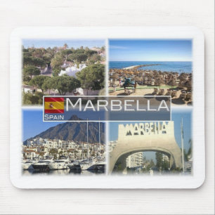 Tapis De Souris ES Espagne - Marbella - Plage Costa del Sol -