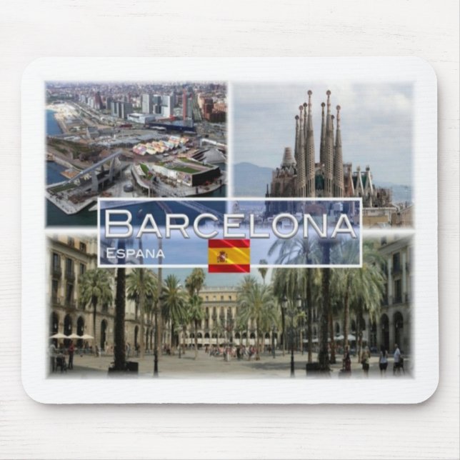 Tapis De Souris ES Espana - Espagne - Barcelone - Sagrada Familia  (Devant)
