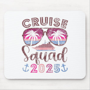 Tapis De Souris Escadron de croisière 2025 Famille amis Vacation C