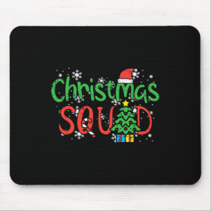 Tapis De Souris Escadron de Noël Famille Noël Équipage Hommes Femm