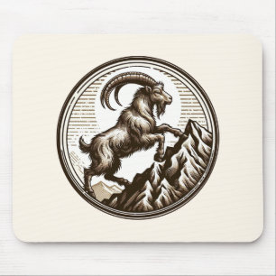 Tapis De Souris Escalade Capricorne de chèvre de montagne Annivers