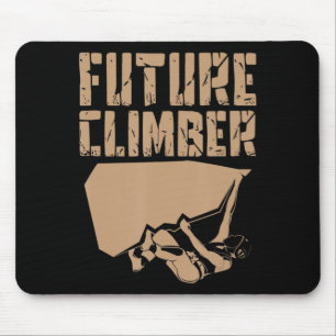 Tapis De Souris Escalade de l'alpiniste de l'avenir Climber Rock