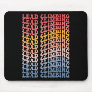 Tapis De Souris Escalade en tête Groovy Retro Sports