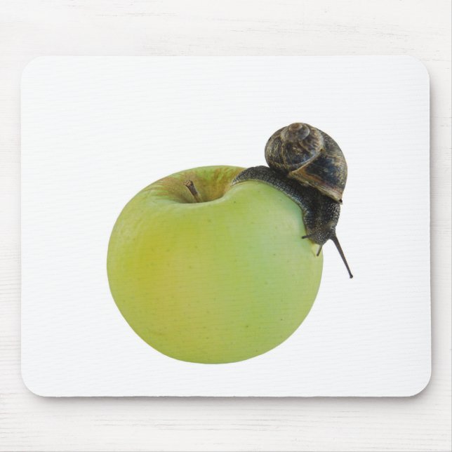 Tapis De Souris Escargot et pomme (Devant)