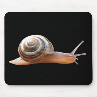 Tapis De Souris Escargot sur le mousepad noir de ~