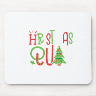 Tapis De Souris Escouade de Noël Funny Xmas Arbre famille Correspo