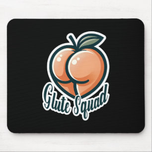 Tapis De Souris Escouade Fessiers Fessier Rose Fessiers Gym Fitnes