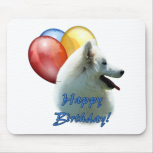 Tapis De Souris Eskie Joyeux Balloon d'anniversaire
