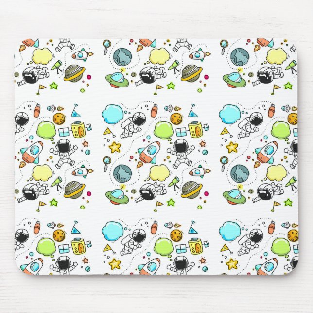 Tapis De Souris Espace astronaute cool et beau  (Devant)