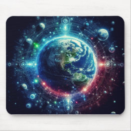 Tapis de souris Espace extra-atmosphérique et plan