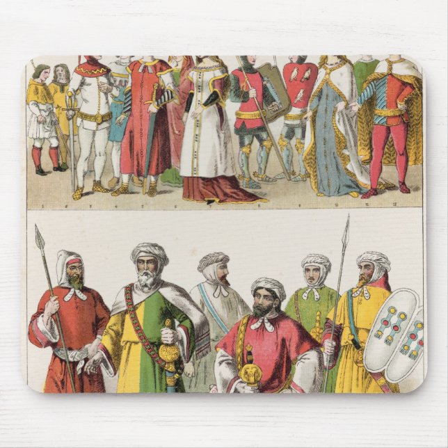 Tapis De Souris Espagnol et robe maure (Devant)