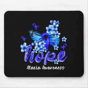 Tapis De Souris Espoir Papillon Ruban Bleu Sensibilisation à l'ata