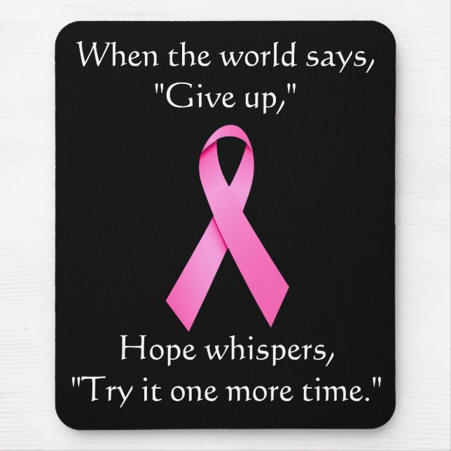 Tapis De Souris Espoir Whers Cancer Ribbon Mousepad (Devant)