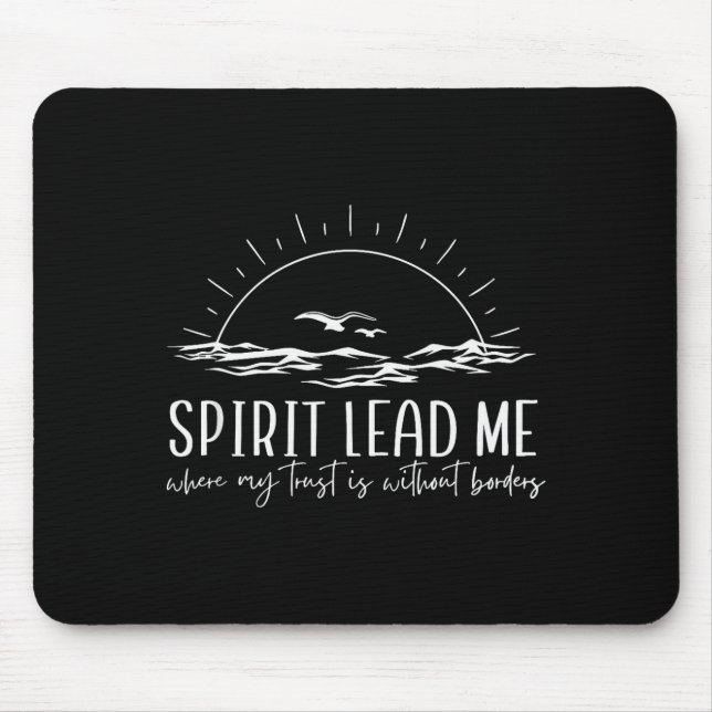 Tapis De Souris Esprit chrétien me guide, où ma confiance est sans (Devant)