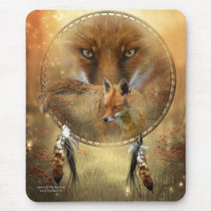 Tapis De Souris Esprit de l'art Mousepad de Fox rouge