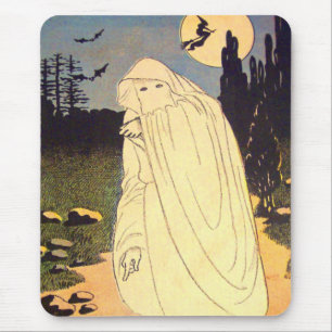 Tapis De Souris Esprit de Lune de Chauve-Souris Sorcière Fantôme