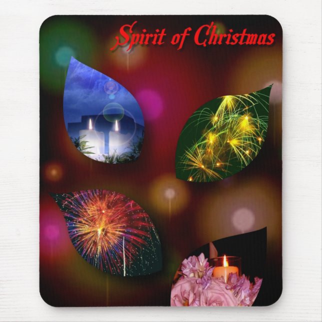 Tapis De Souris Esprit de Noël Mousepad (Devant)