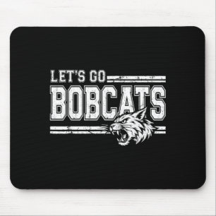 Tapis De Souris Esprit d'équipe sportive de lycée vintage Bobcats