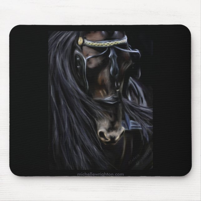 Tapis De Souris Esprit friésien - Peinture de cheval (Devant)