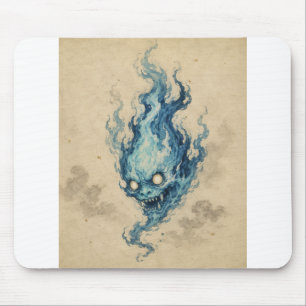 Tapis de souris Esprit Onibi Flamme Dorée