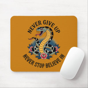 Tapis De Souris Esprit sans peur : Serpent gras et oeuvre d'art Ro