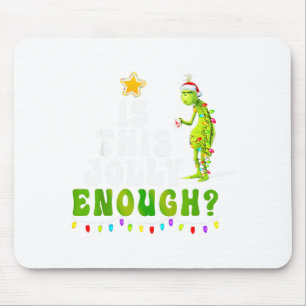 Tapis De Souris Est-ce que ce vert joyeux est assez arbre de Noël 