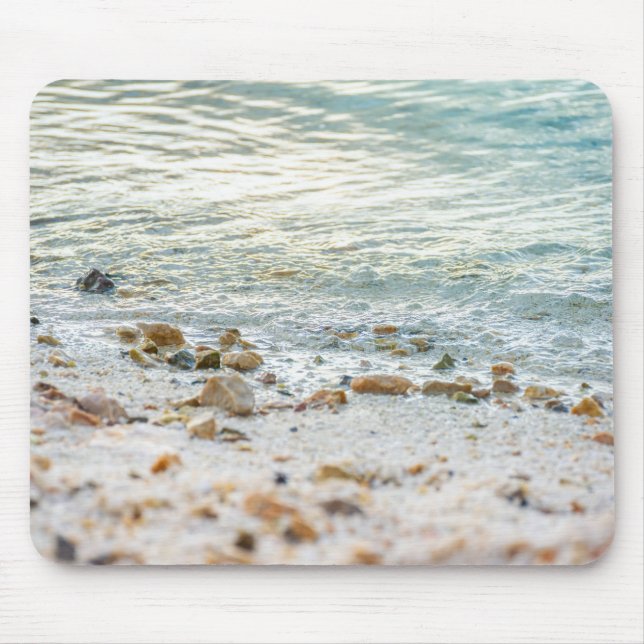 Tapis De Souris Esthétique côtière cosy vague douce de mer (Devant)