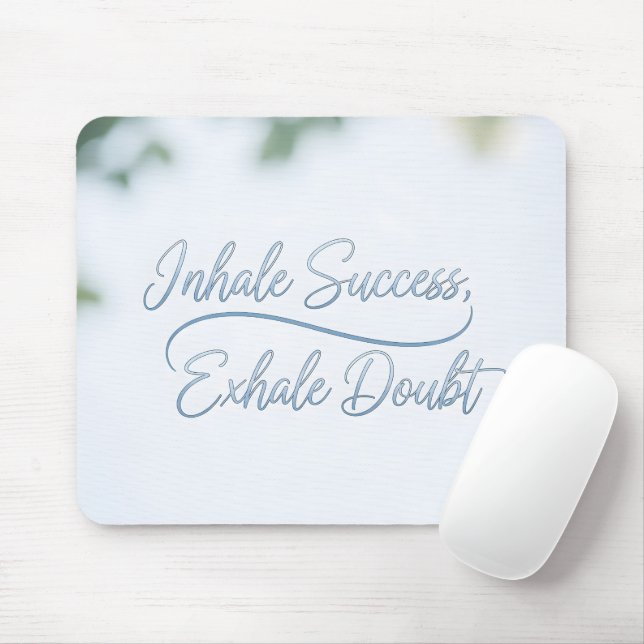 Tapis De Souris Esthétique de citation de réussite de calligraphie (Avec souris)