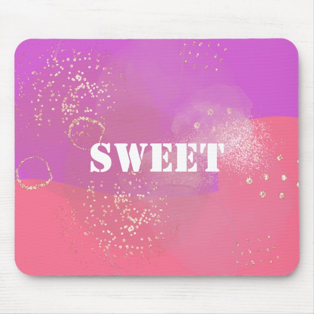 Tapis De Souris esthétique éphémère conception rose (Devant)
