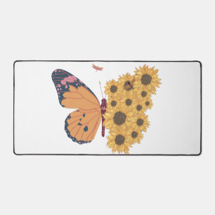 Tapis de souris esthétique hybride papillon tourne