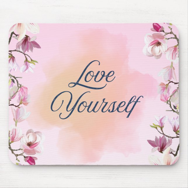 Tapis de souris esthétique Love Yourself (Devant)