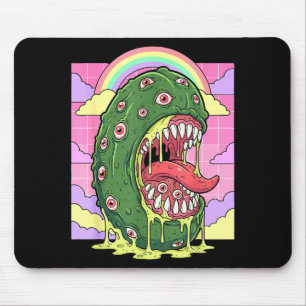 Tapis De Souris esthétique weirdcore kawaii pickles yeux