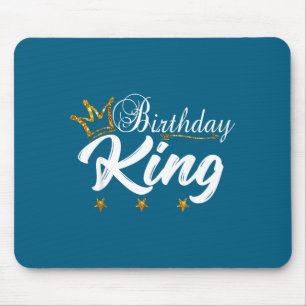 Tapis De Souris Et Couronne d'Or Roi d'Anniversaire