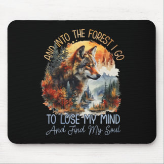 Tapis De Souris Et dans la forêt, je vais perdre la tête Camping W