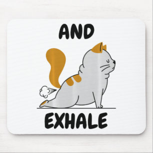 Tapis De Souris Et exhalant Yoga Chat Confort Couleurs Adulte Lour
