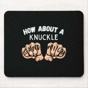 Tapis De Souris Et Un Sandwich Knuckle - Poignard De Boxe